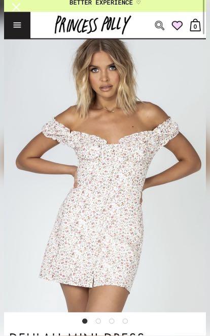 strapless open back dress Streetlights Off Shoulder Mini Dress White main image 1