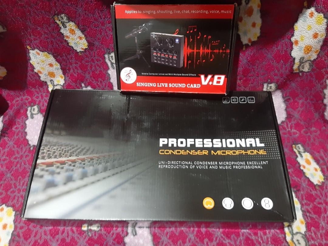 Professional Condenser Microphone (Category: Microphones) located in Quezon City. Submitted by catleaann (Listing ID 1153264790, Image 2). Description: Brand new Professional Condenser Microphone. bought at P1400 selling for only P980 with box and bubble wrap. hindi pa naopen since nung binili, ngayon lang inopen, tinanggal lang bubblewrap para mapicturan. Location: Commonwealth Q.C SF will be shoulder by the buyer.