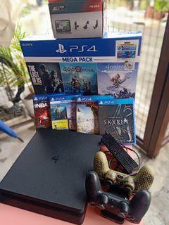 PS4 1TB (Slightly used) for only 13,499 with free AVT PORTABLE GPS 🎁 Inclusions:
☑️5 games: NBA2K20, SKYRIM,ASSASIN'S CREED, GOD OF WAR, HORIZON

☑️2pcs: joystick
☑️Joystick stand
☑️Cooling fan