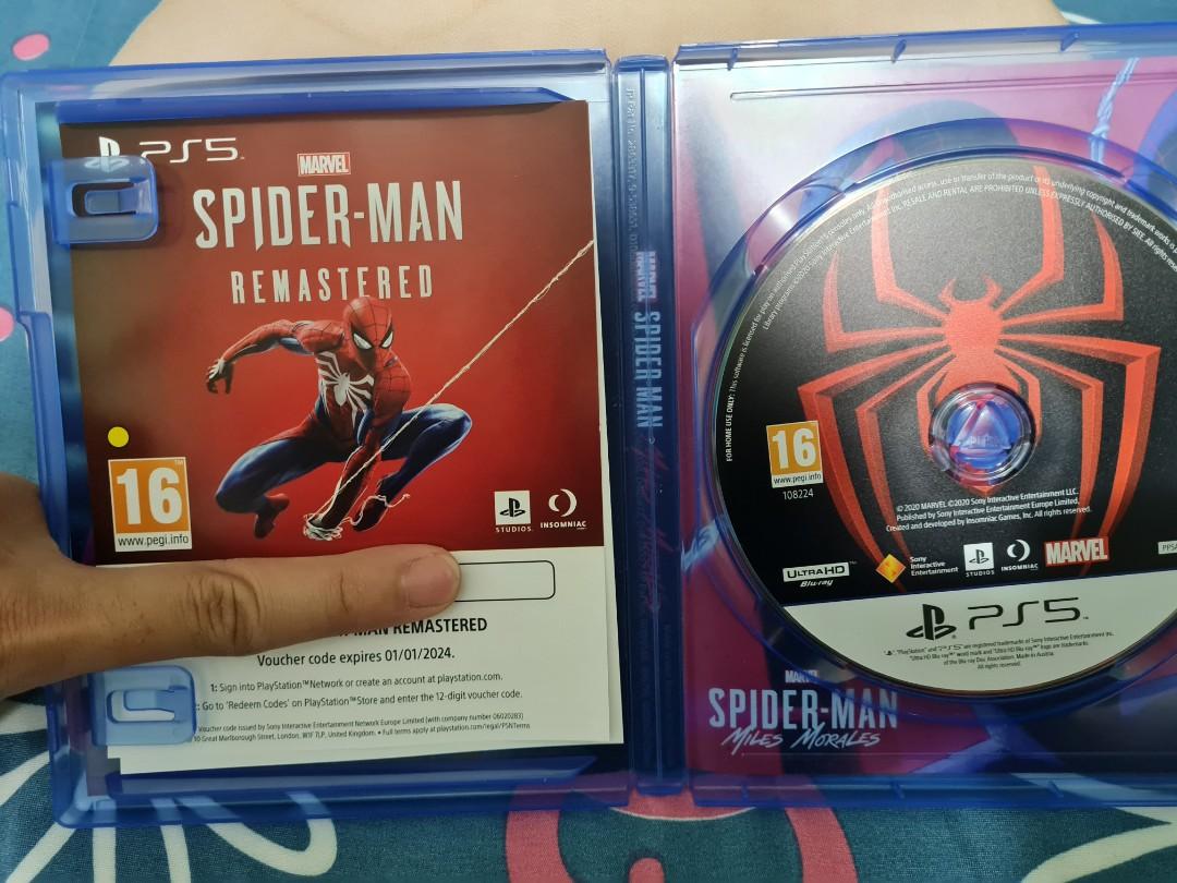 Spiderman Miles Morales PS5 (NO Codes For Spiderman Remastered)