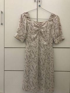 Purple floral dress