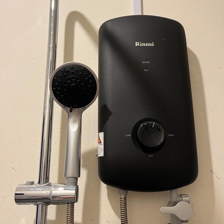 Rinnai Water Heater With Pump u0026 Rain Shower / Rainshower, Furniture u0026 Home  Living, Bathroom u0026 Kitchen Fixtures on Carousell