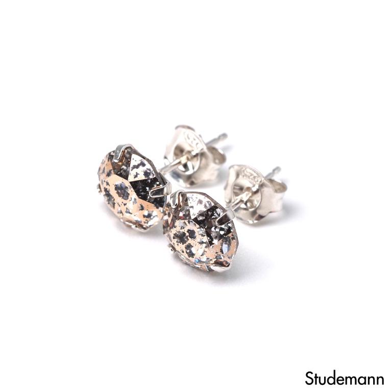 White gold cheap crystal earrings