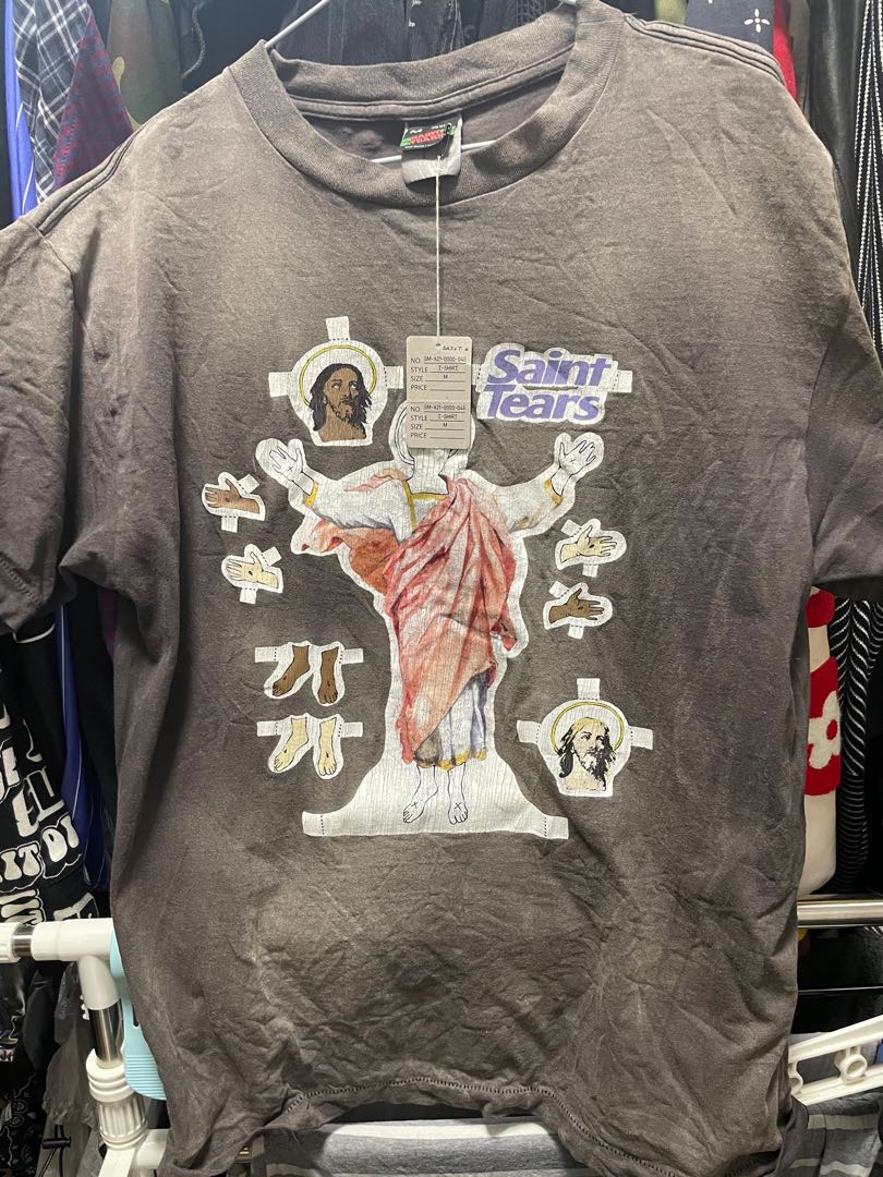 Saint Michael tee, 男裝, 上身及套裝, T-shirt、恤衫、有領衫- Carousell