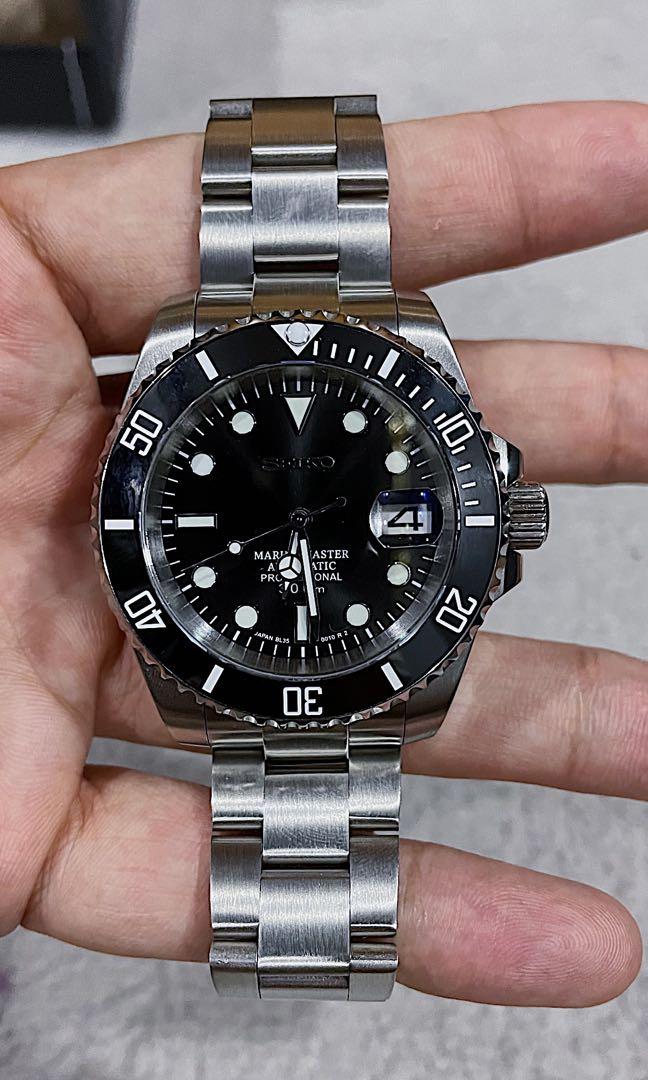 Seiko Mod - Rolex Submariner Date, Men's Fashion, Watches & Accessories,  Watches on Carousell