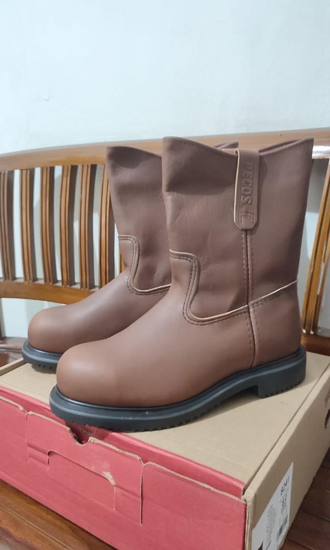 Sepatu safety clearance red wing pecos