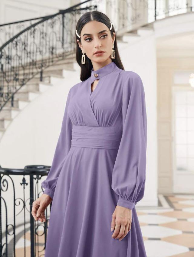 Shein purple dress new arrivals