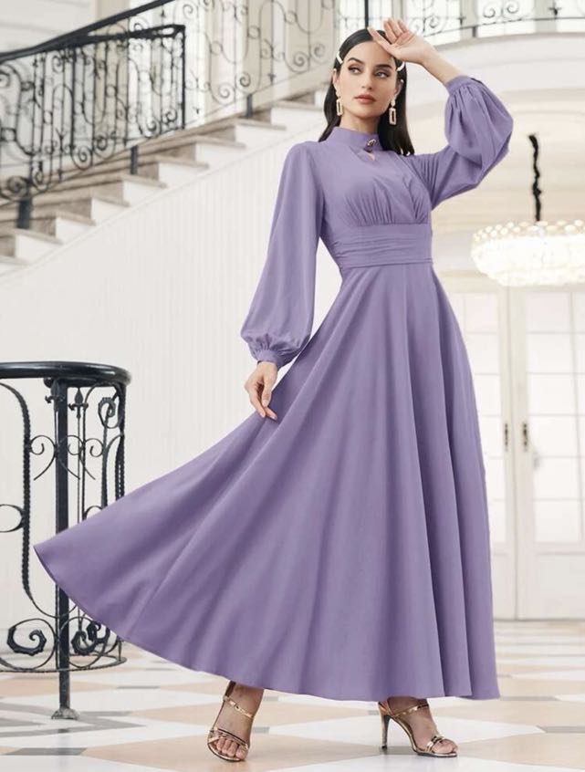 Shein Dress purple lilac Women s Fashion Muslimah Fashion