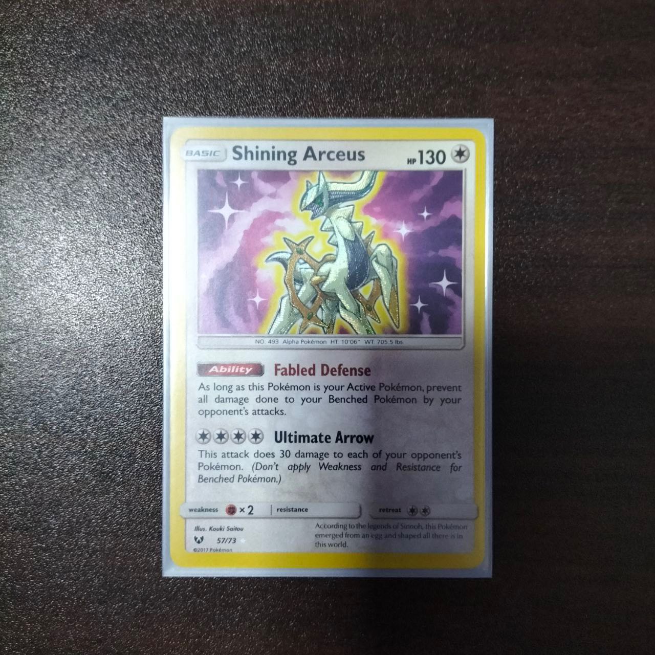 SHINING ARCEUS HOLO RARE SHINING LEGENDS POKEMON TCG CARDS NOT