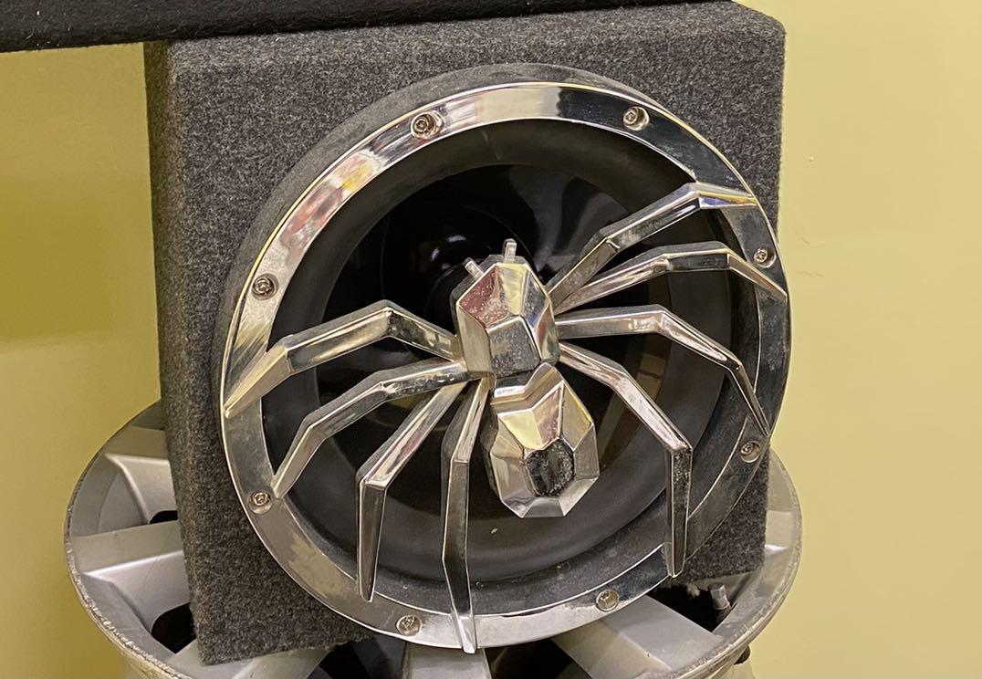 Speakers with Stands & Microphone