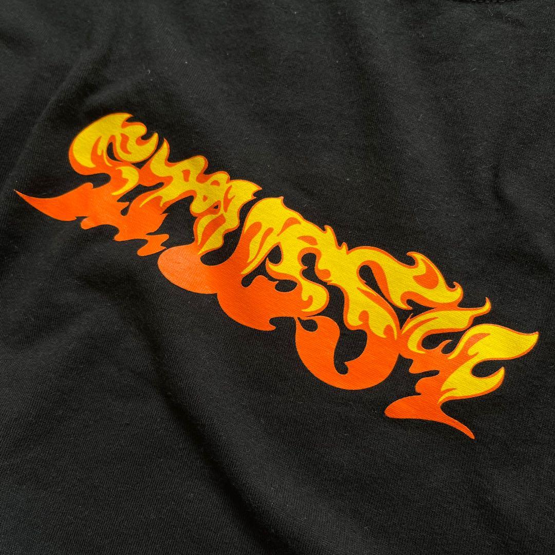 Stussy flames logo, Men's Fashion, Tops & Sets, Tshirts & Polo Shirts ...