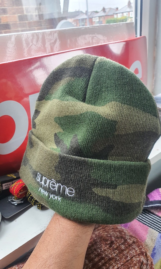 Camo clearance supreme beanie