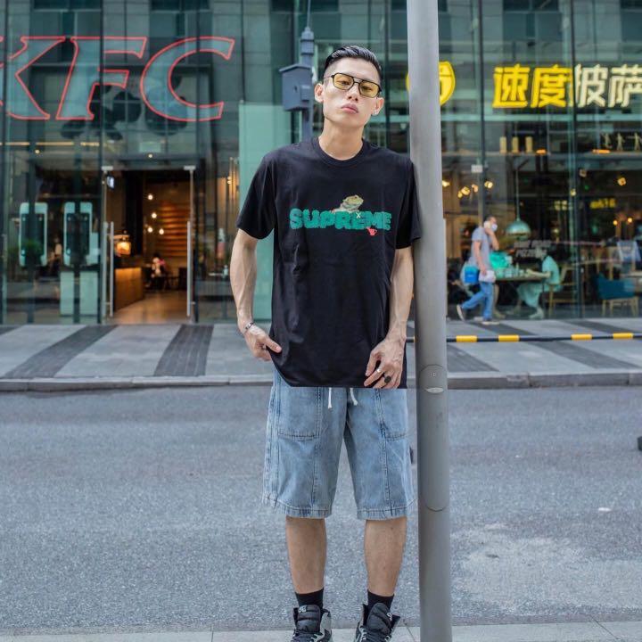 Supreme Lizard Tee, Men's Fashion, Tops 