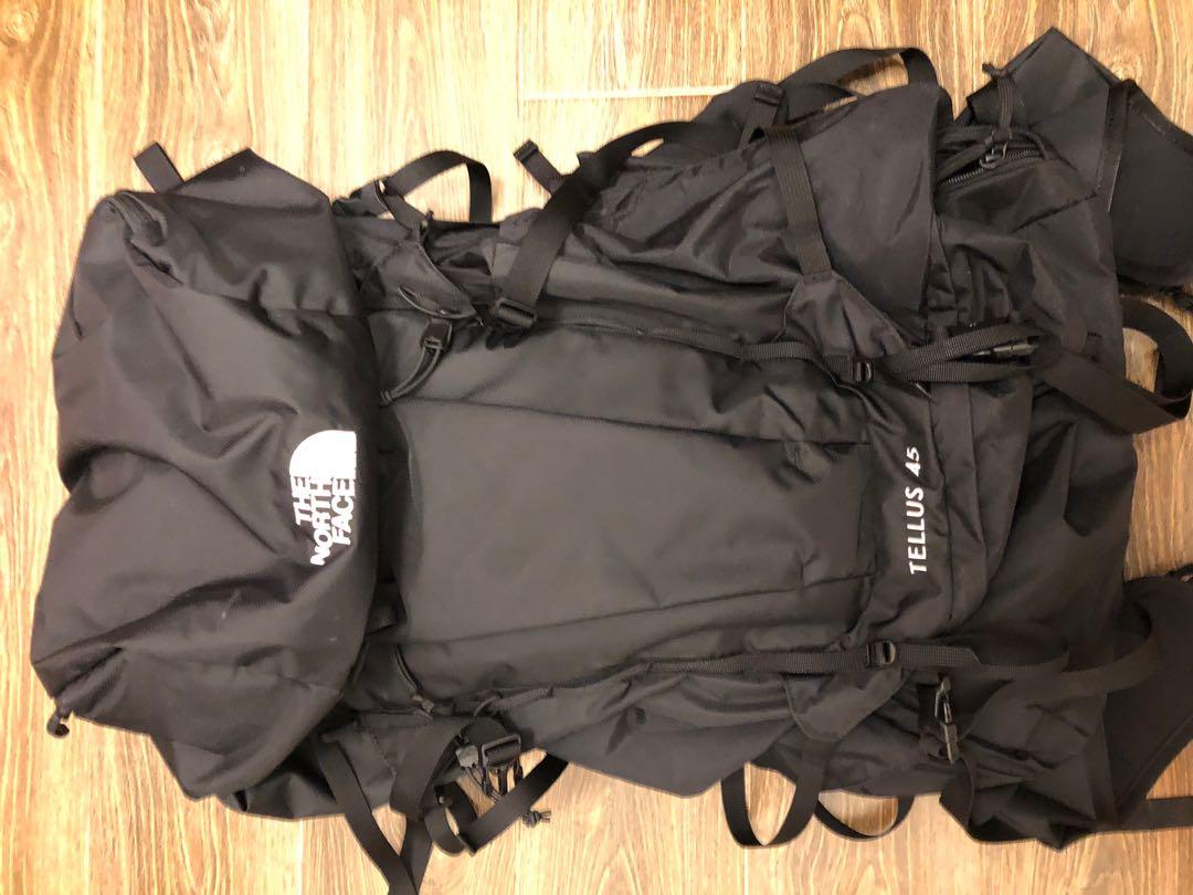 The North Face 露營背囊tellus 45 NM61809 L size, 運動產品, 行山及