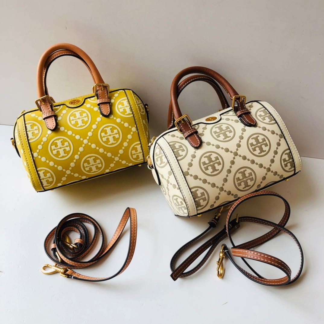 Tory Burch T Monogram Duffle Pillow Bag Women s Fashion Bags