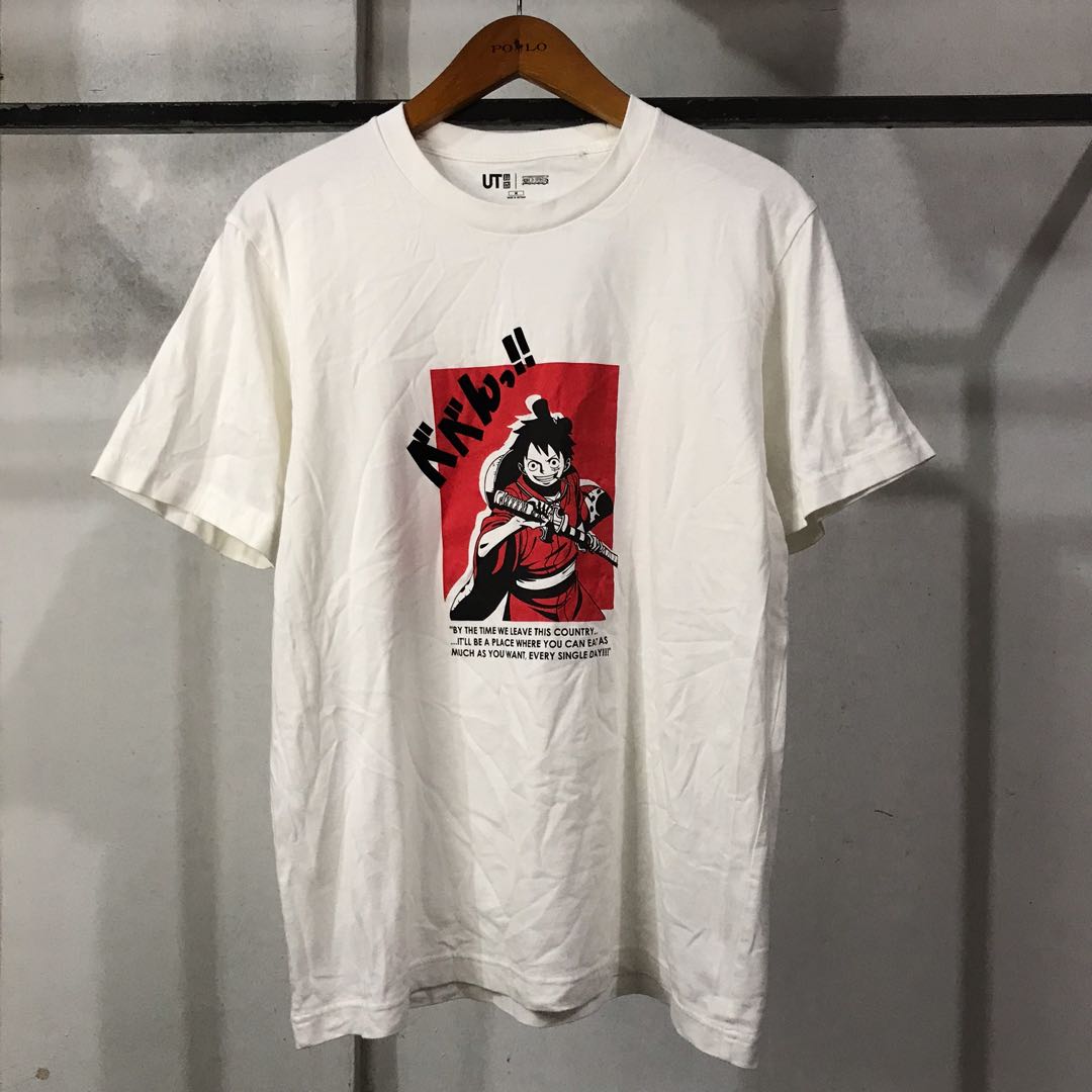 Uniqlo One Piece T-shirt, Fesyen Pria 