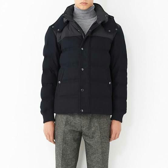 Uniqlo wool best sale blend down jacket