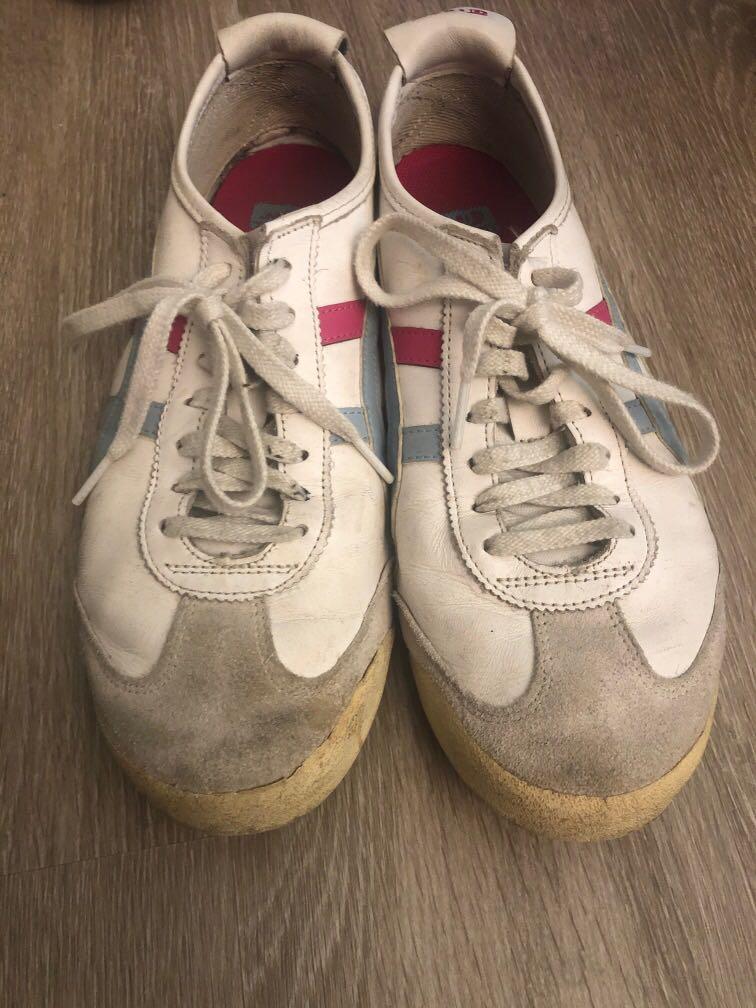 US 9.5 Onitsuka Tiger Mexico 66 White Smoke Light Blue