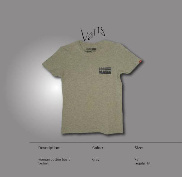 VANS - woman cotton basic tshirt 