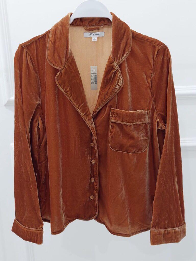 Madewell sales velvet blazer