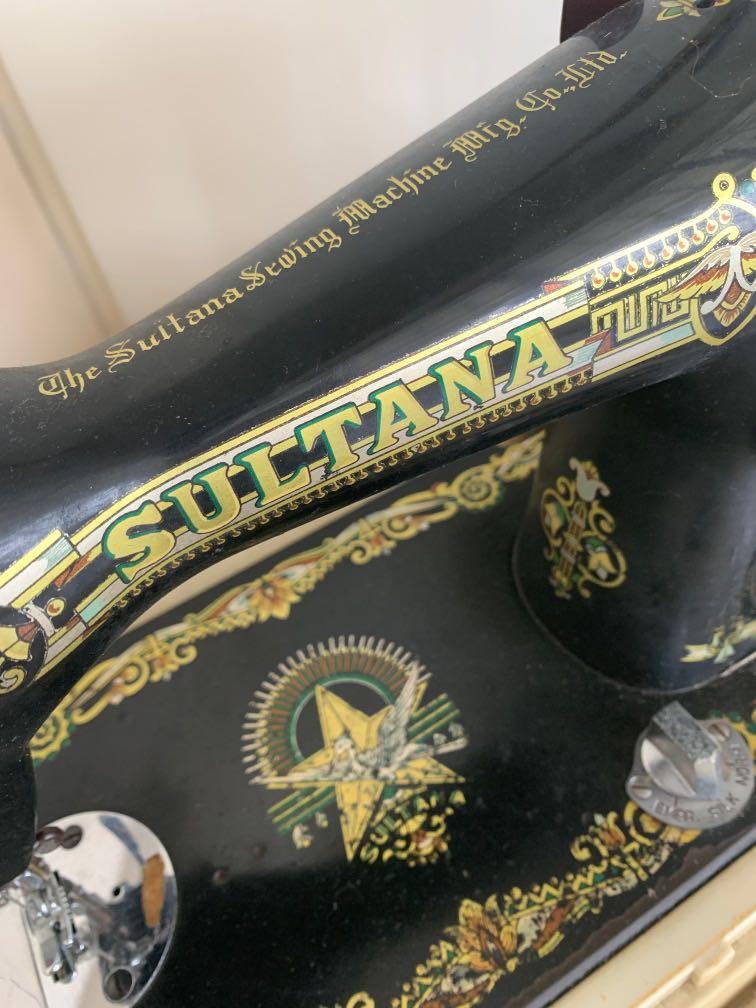 Vintage (Electrical) Sultan Sewing Machine, Furniture & Home Living ...