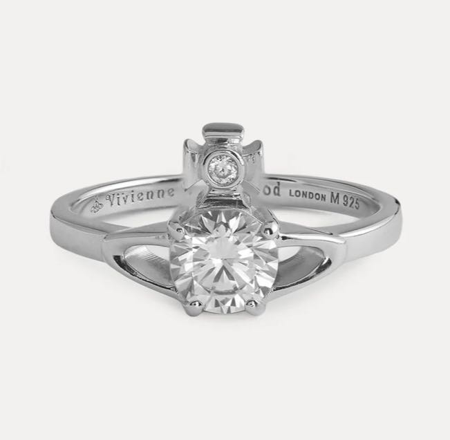 Vivienne westwood reina ring silver hot sale