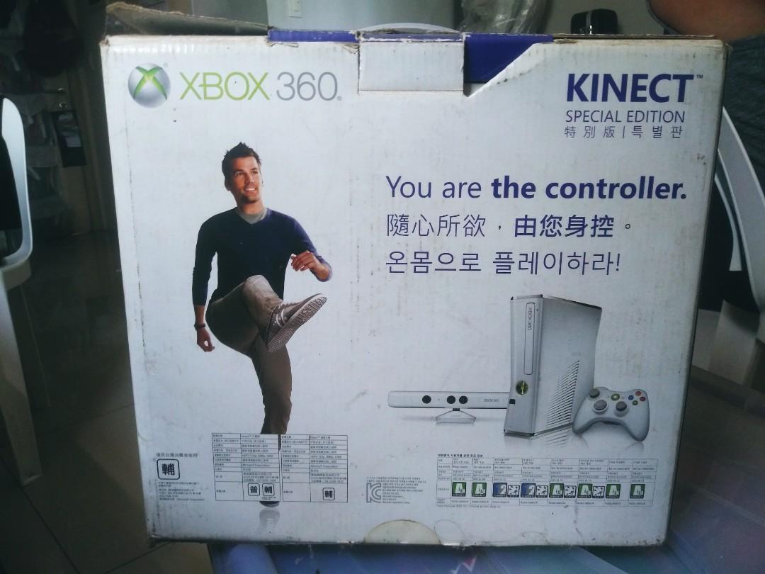 XBOX 360 Kinect Special Edition (Category: Xbox) located in Makati City. Submitted by psalm23 (Listing ID 1153211765, Image 3). Description: XBOX 360 Kinect Special Edition. Includes 13 XBOX Games. Controller NOT included.