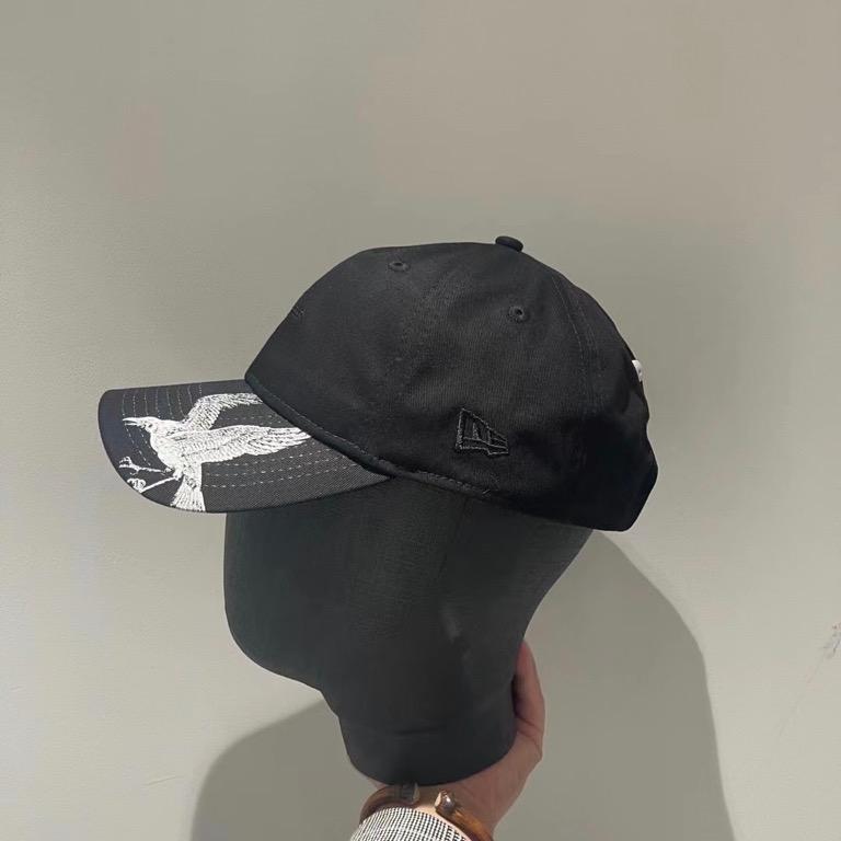 Yohji Yamamoto x New Era Crow Print Baseball Cap, 男裝, 手錶及配件