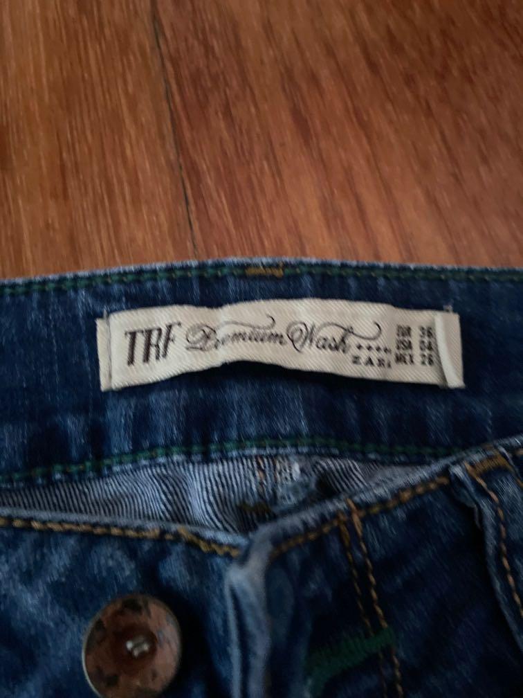 Zara Trf women size 36 jeans, Fesyen 
