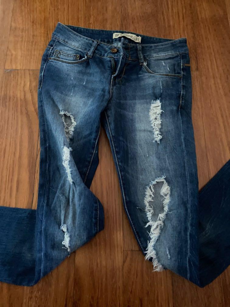 Zara Trf women size 36 jeans, Fesyen 