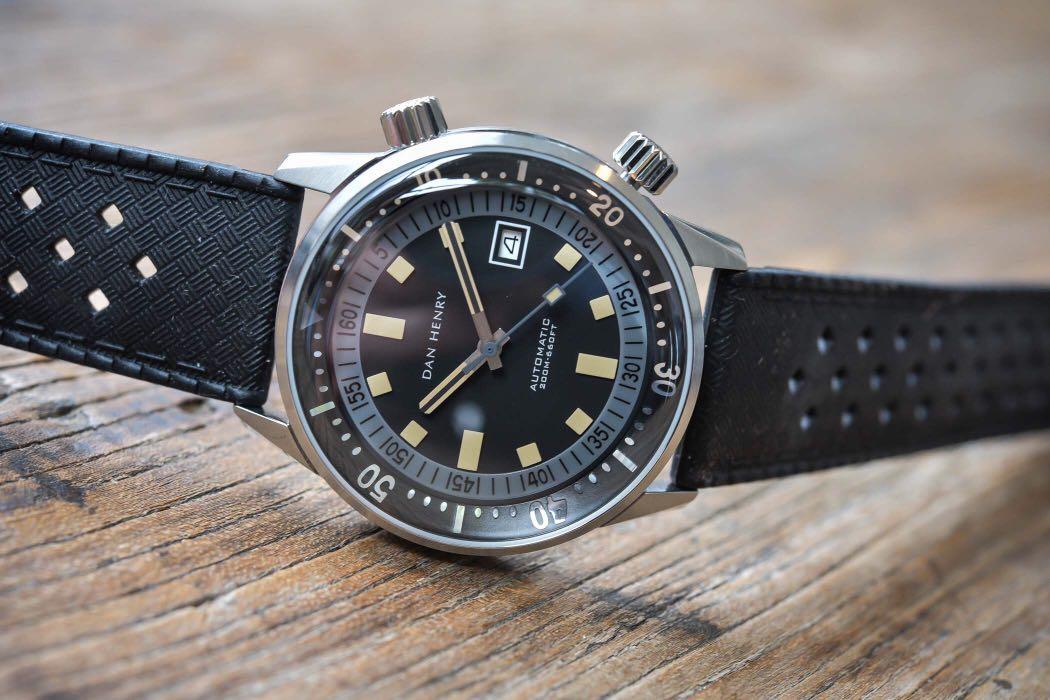 44mm Dan Henry 1970 automatic dive watch for sale
