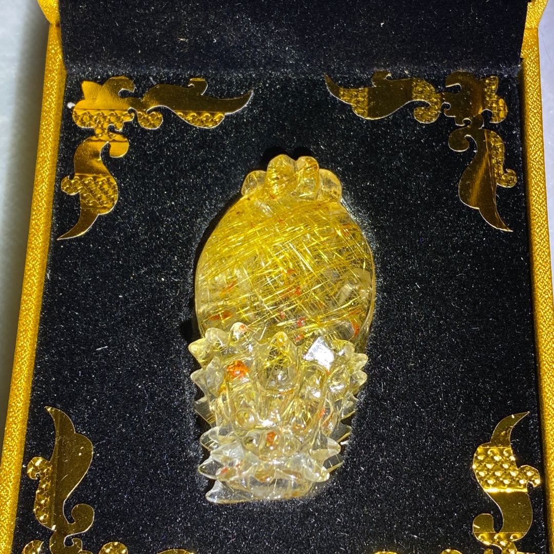 精雕銅髮晶共生紅幽靈龍龜, 興趣及遊戲, 收藏品及紀念品, 古董收藏