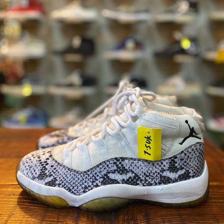 Air Jordan 11 Snakeskin Men s Fashion Footwear Sneakers on