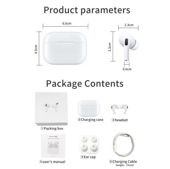 Airpods pro (Category: Earphones) located in Pasay City. Submitted by lizshoppe (Listing ID 1153458124, Image 3). Description: Airpods pro Premium top quality .