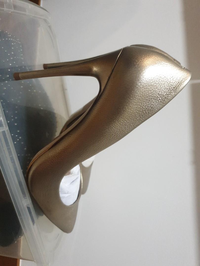 Matt gold store heels