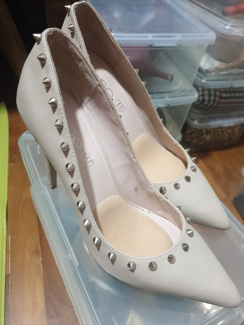 Aldo top cream heels