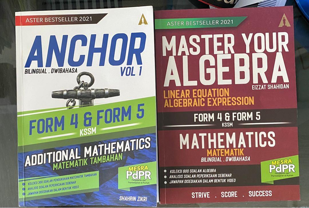 Aster Anchor Add Maths And Master Your Algebra For Spm Hobbies Toys Books Magazines Textbooks On Carousell
