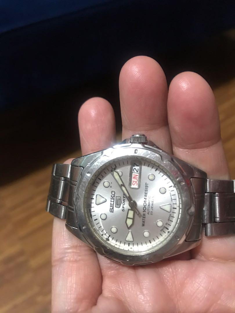 Seiko 5 sports water 100m resist automatic hotsell 23 jewels price