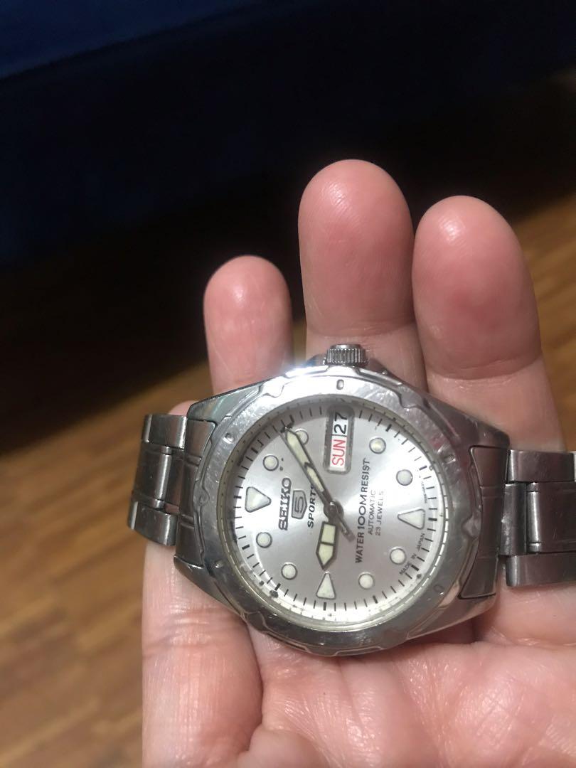 Authentic Seiko 5 Sports Automatic Watch 100M 23 Jewels Men s