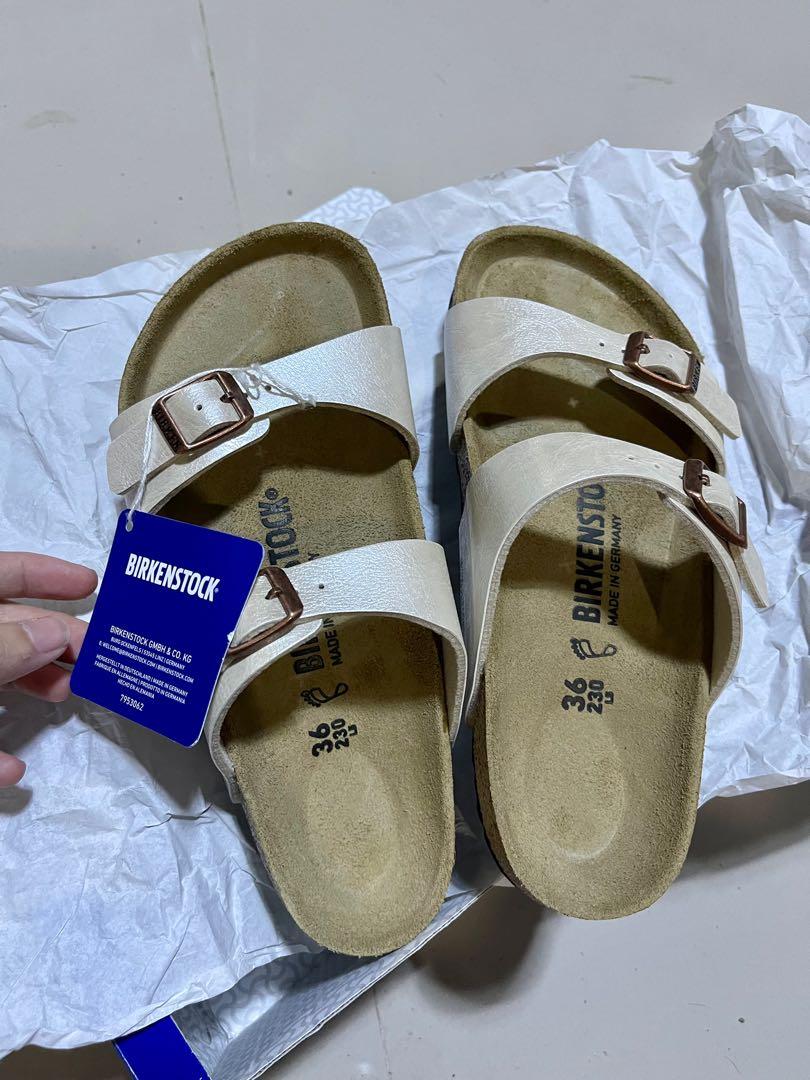 Birkenstock sydney pearly on sale white