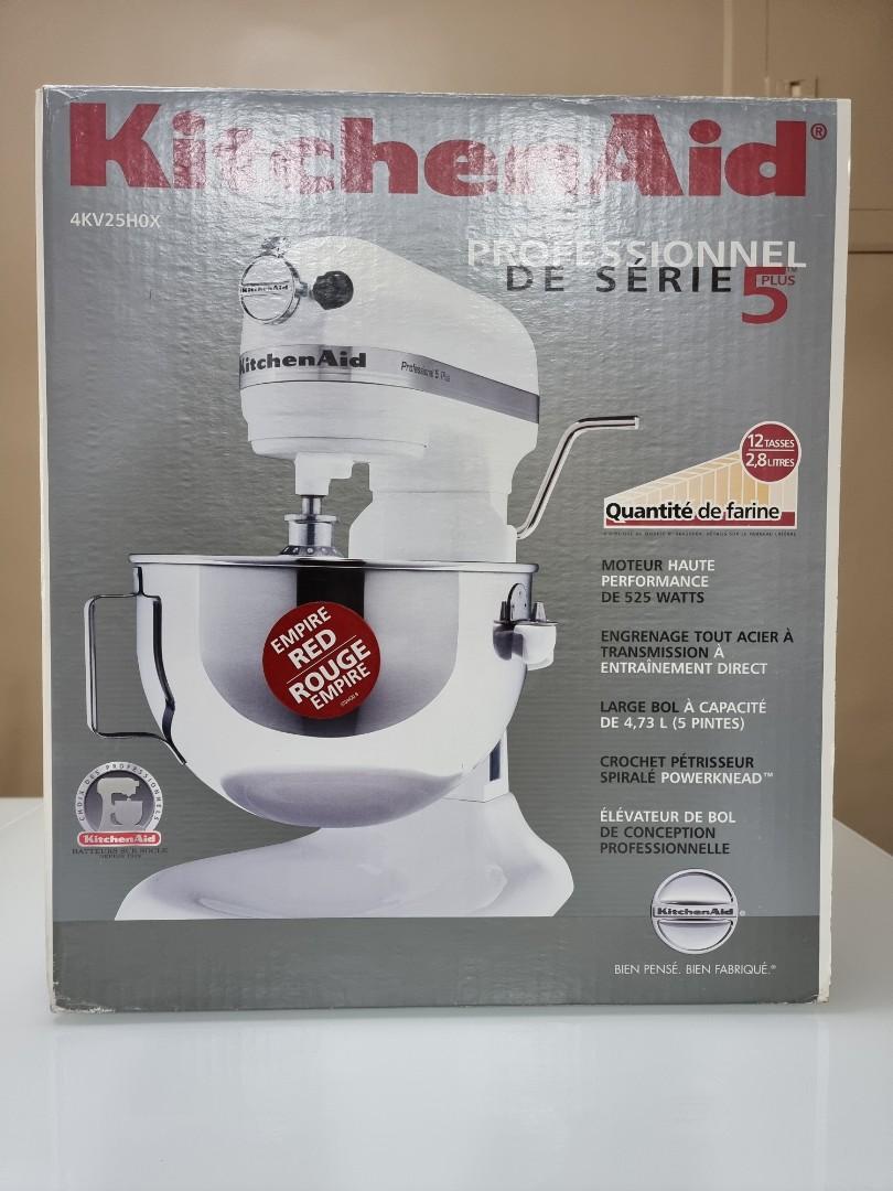 KitchenAid Empire Red Pro 5 Plus 5 QT 525 Watt Bowl Lift Mixer