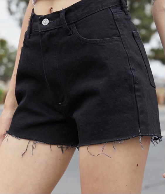 Brandy melville black denim shorts store