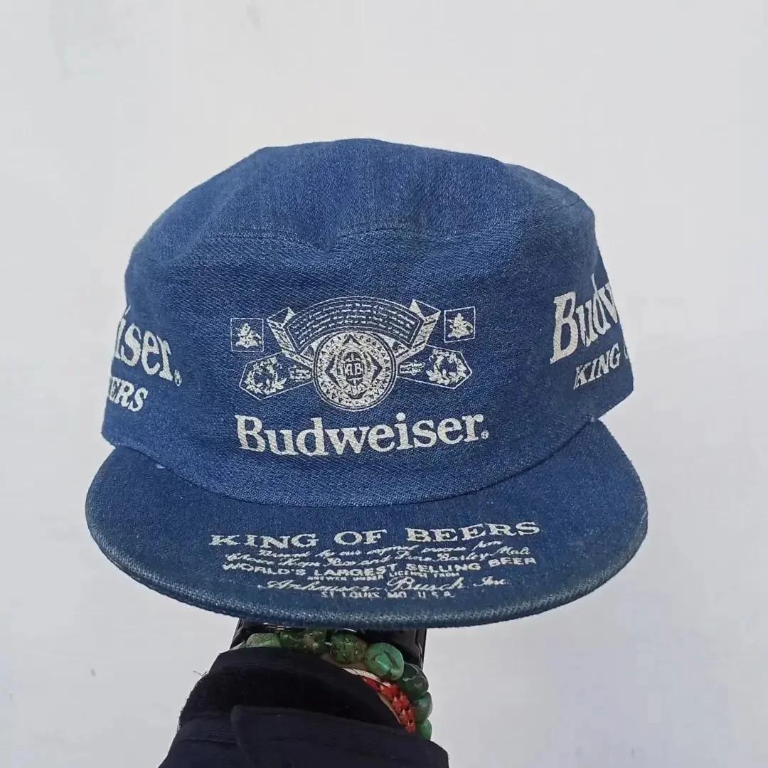 BUDWEISER VINTAGE DENIM HAT RACING 