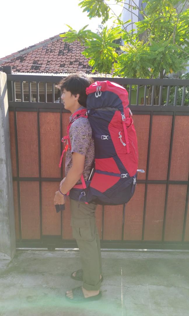 Carrier Arei Premium Mandala 70L, Fesyen Pria, Tas & Dompet , Ransel di