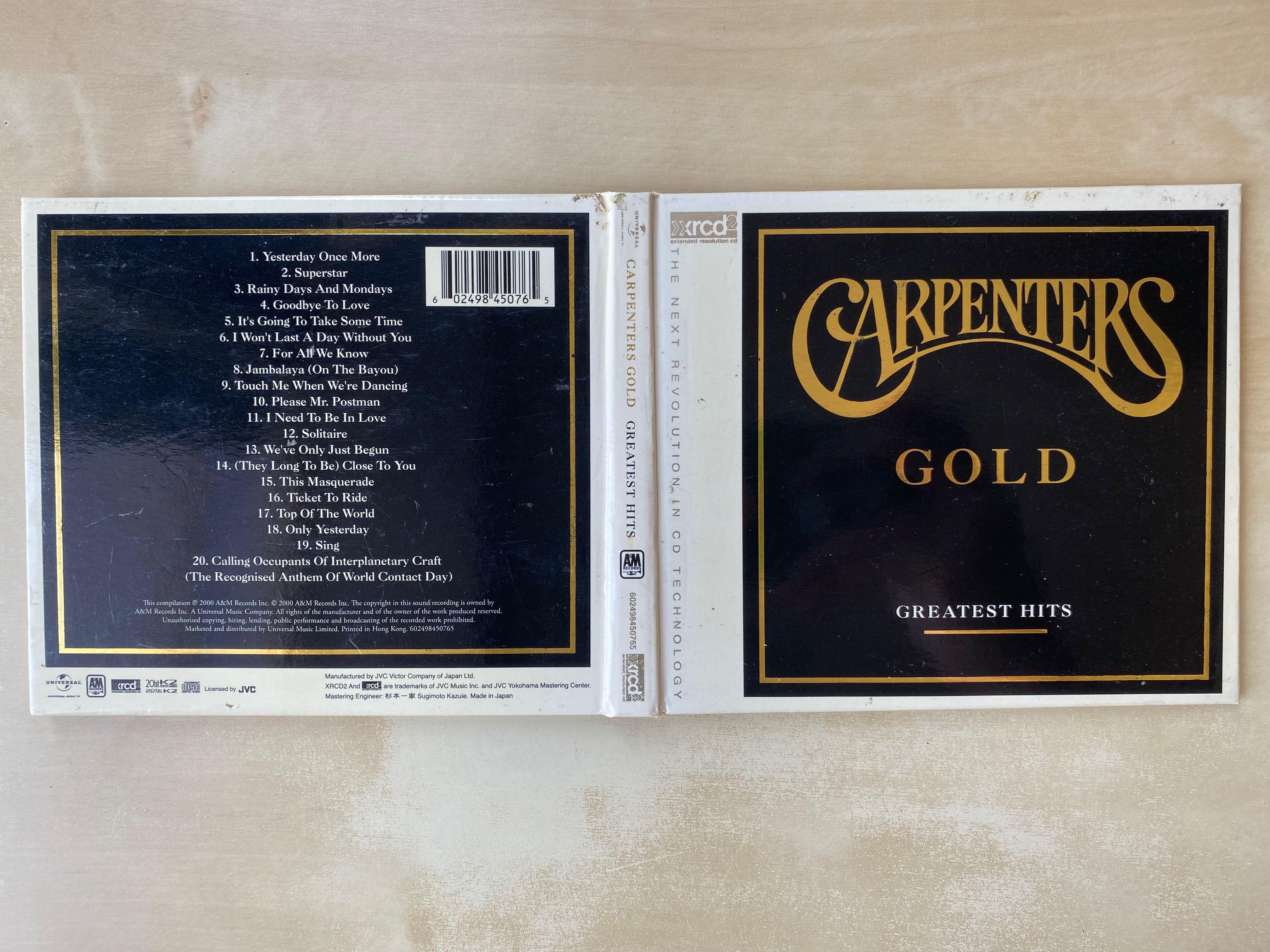 CD丨Carpenters – Carpenters Gold Greatest Hits (XRCD), 興趣與生活 