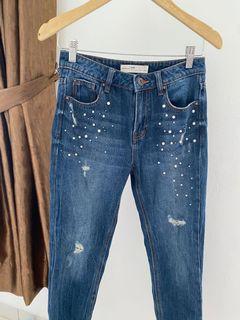 Celana Jeans Stradivarius Mutiara