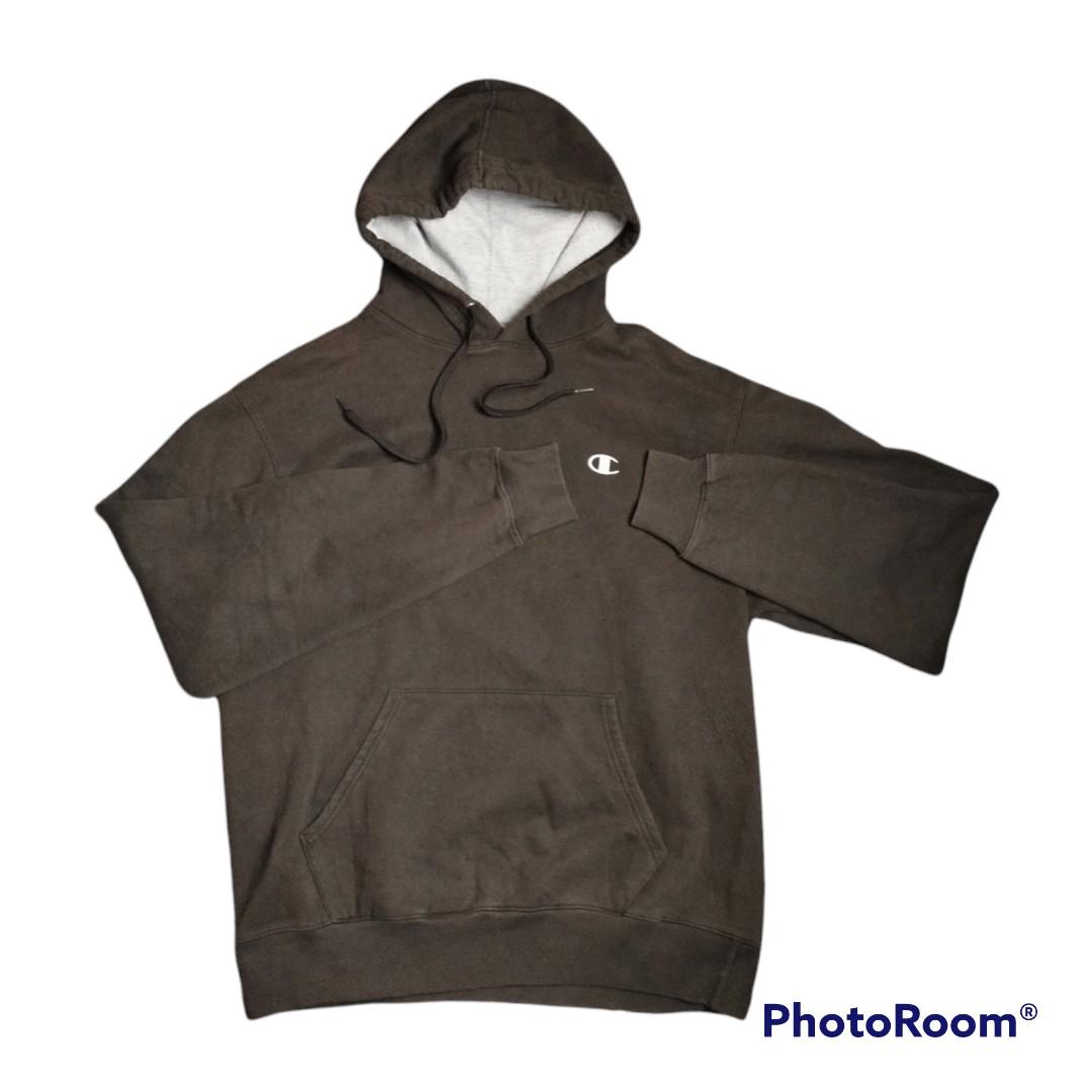 Dark brown champion hoodie outlet