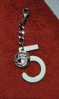 Chanel number 5 keychain vintage hardware