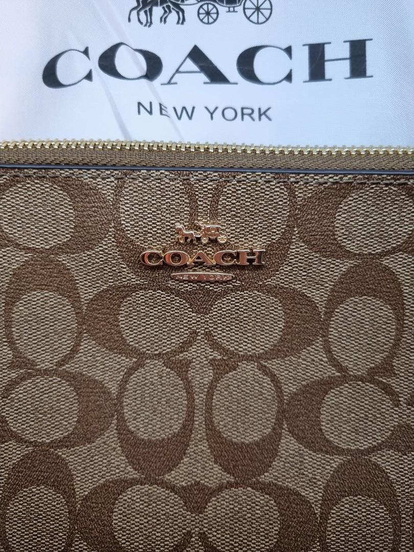 Coach Messico Top Handle Pouch In Signature Crossbody Bag Black Brown ...