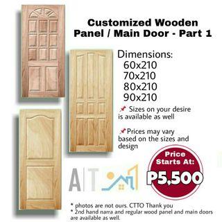 🔥Customized Wooden Panel / Main Door🔥
     - Part 1